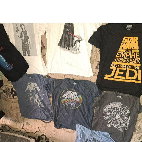 BUNDLE of 8 FUN & Fabulous Vintage Star Wars T-Shirts Adult Small Med Large - Picture 2 of 10